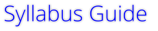Syllabus Guide
