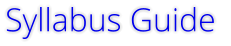 Syllabus Guide