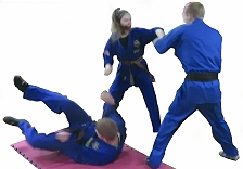 Two against one - no problem for this student !